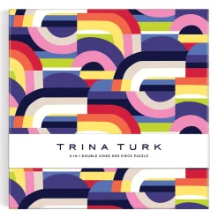 Trina Turk 500 Piece Double Sided Puzzle with Shaped Pieces