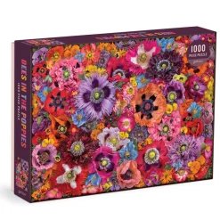 Troy Litten Bees in the Poppies 1000 Piece Puzzle