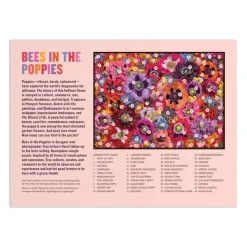 Troy Litten Bees in the Poppies 1000 Piece Puzzle
