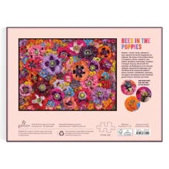 Troy Litten Bees in the Poppies 1000 Piece Puzzle