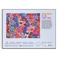 Troy Litten Butterflies In the Sweet Peas 1000 Piece Puzzle