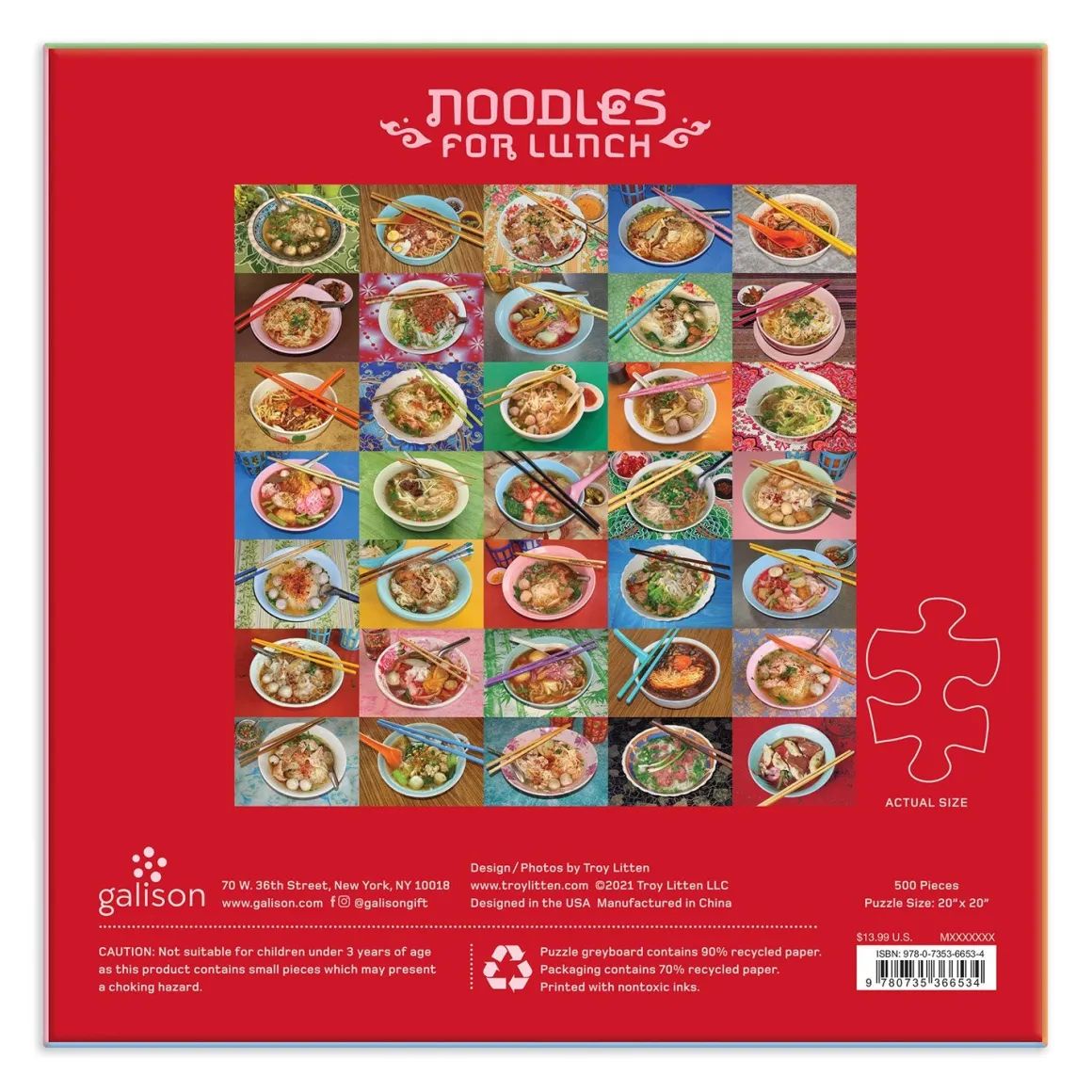 Troy Litten Noodles for Lunch 500 Piece Jigsaw Puzzle
