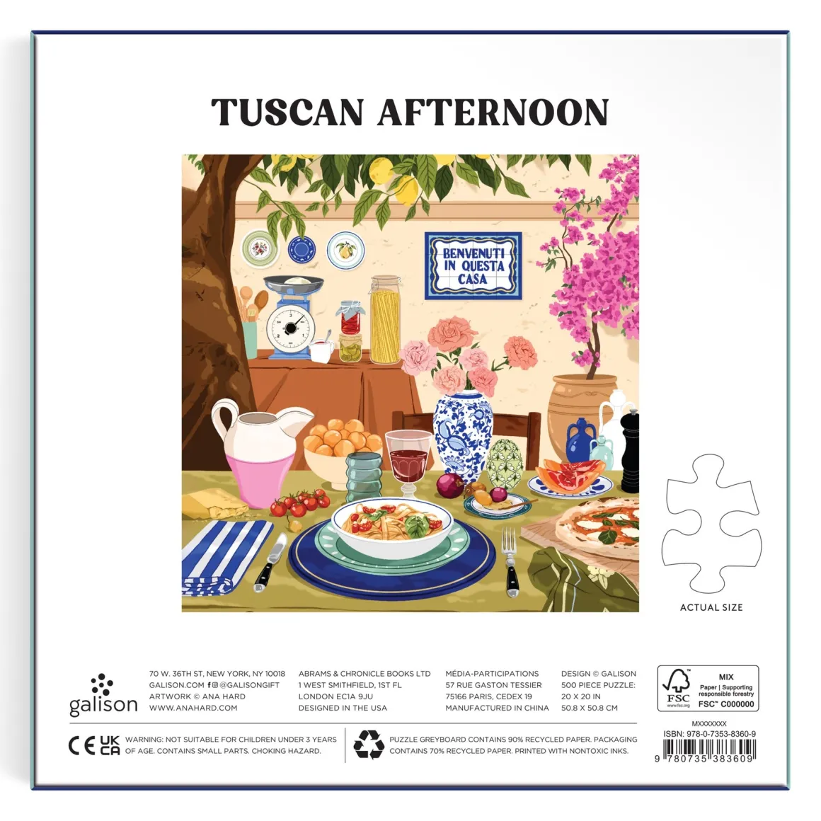 Tuscan Afternoon 500 Piece Puzzle