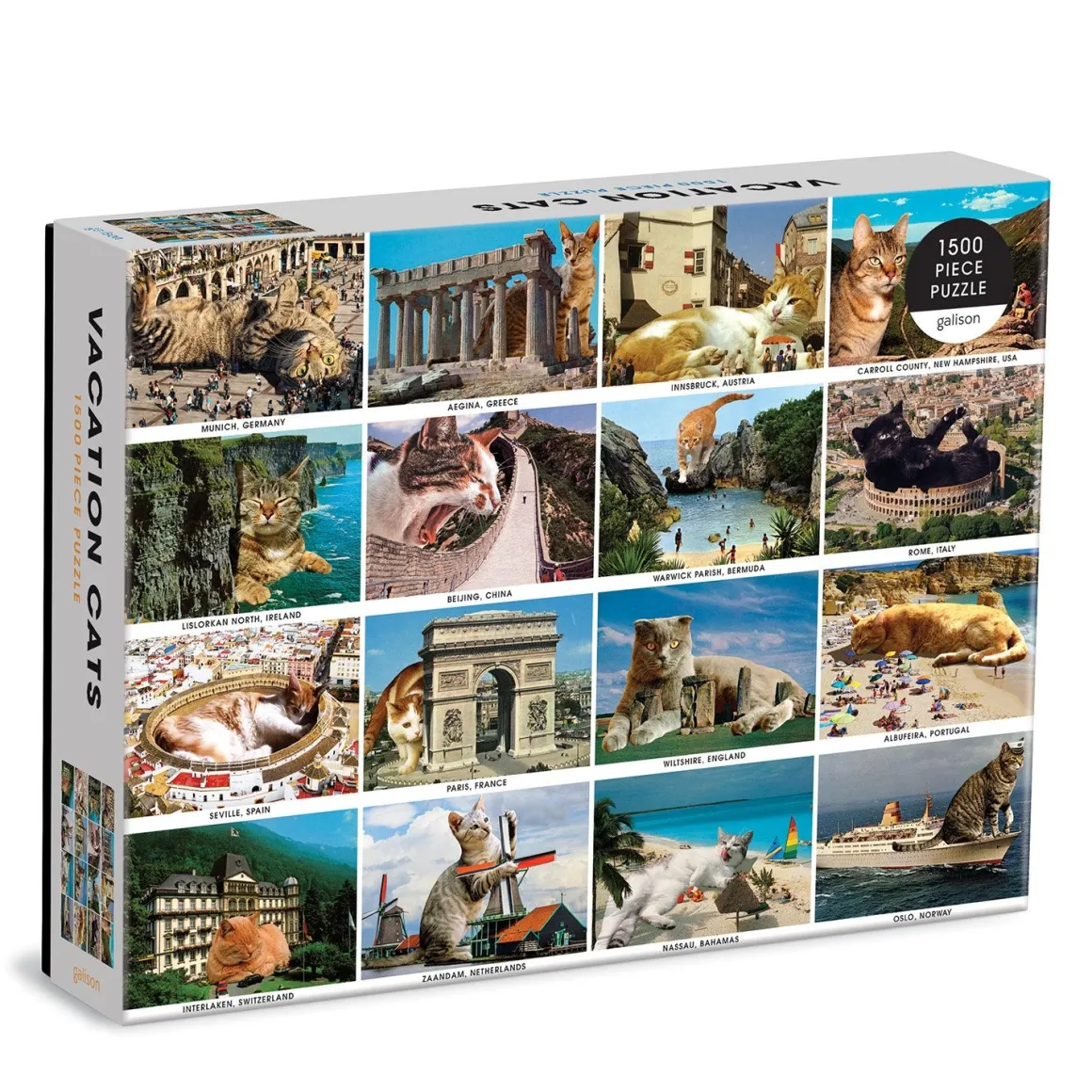 Vacation Cats 1500 Piece Puzzle
