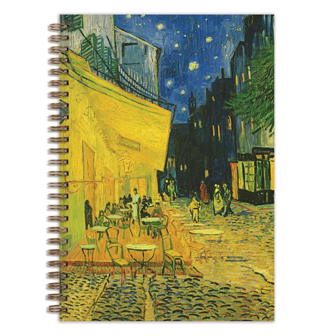 Van Gogh Terrace at Night Wire-O Journal