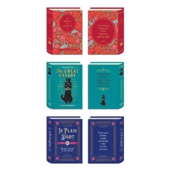 Vintage Books Shaped Magnetic Bookmarks