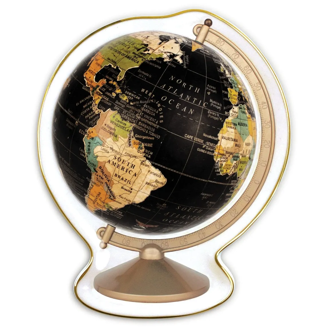 Vintage Globe Shaped Porcelain Tray
