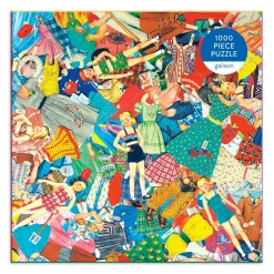 Vintage Paper Dolls 1000 Piece Jigsaw Puzzle in Square Box