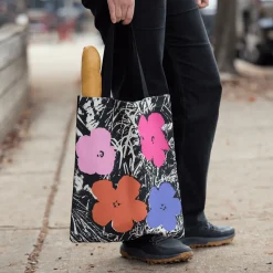 Warhol Flowers Canvas Tote Bag