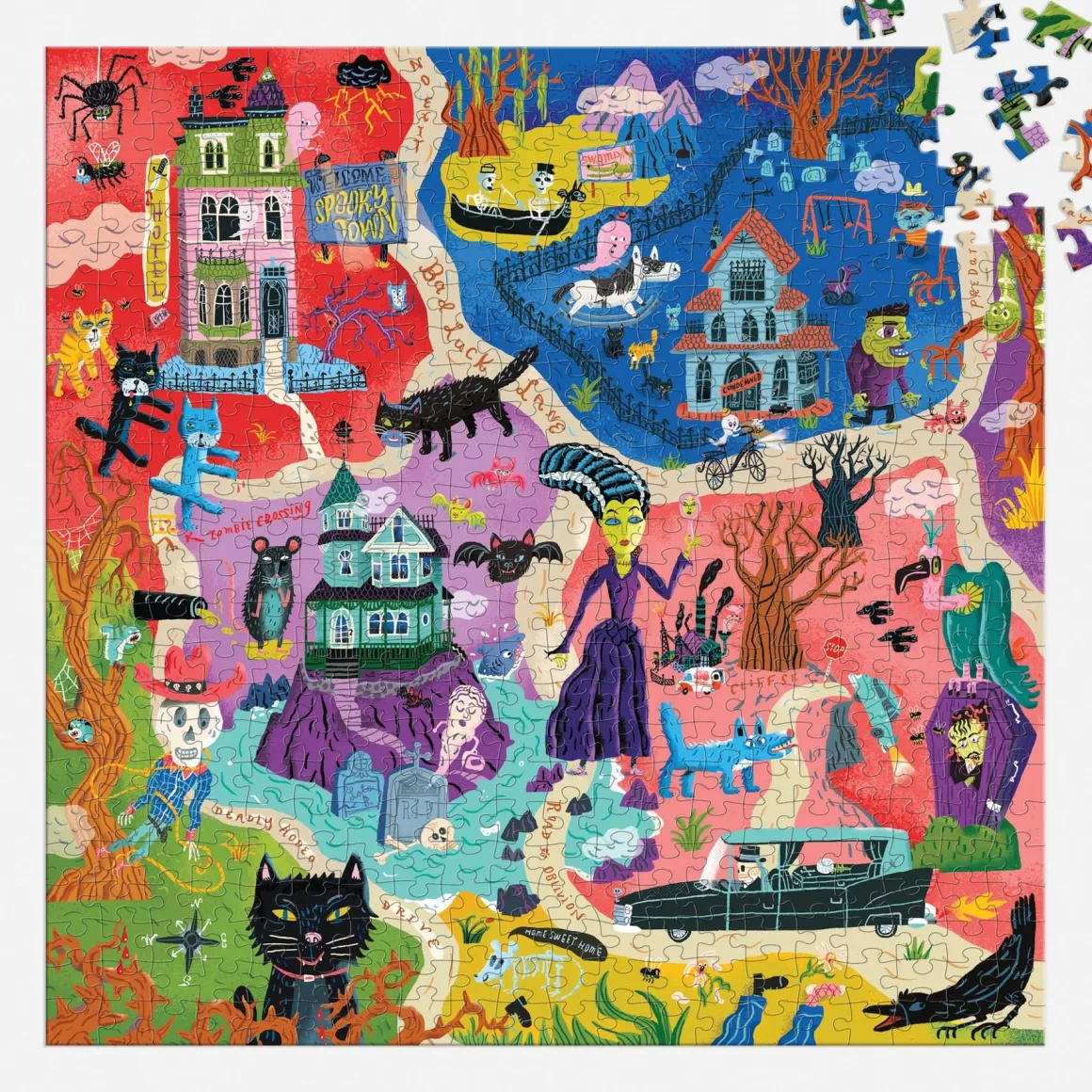 Welcome to Spooky Town 500 Piece Puzzle