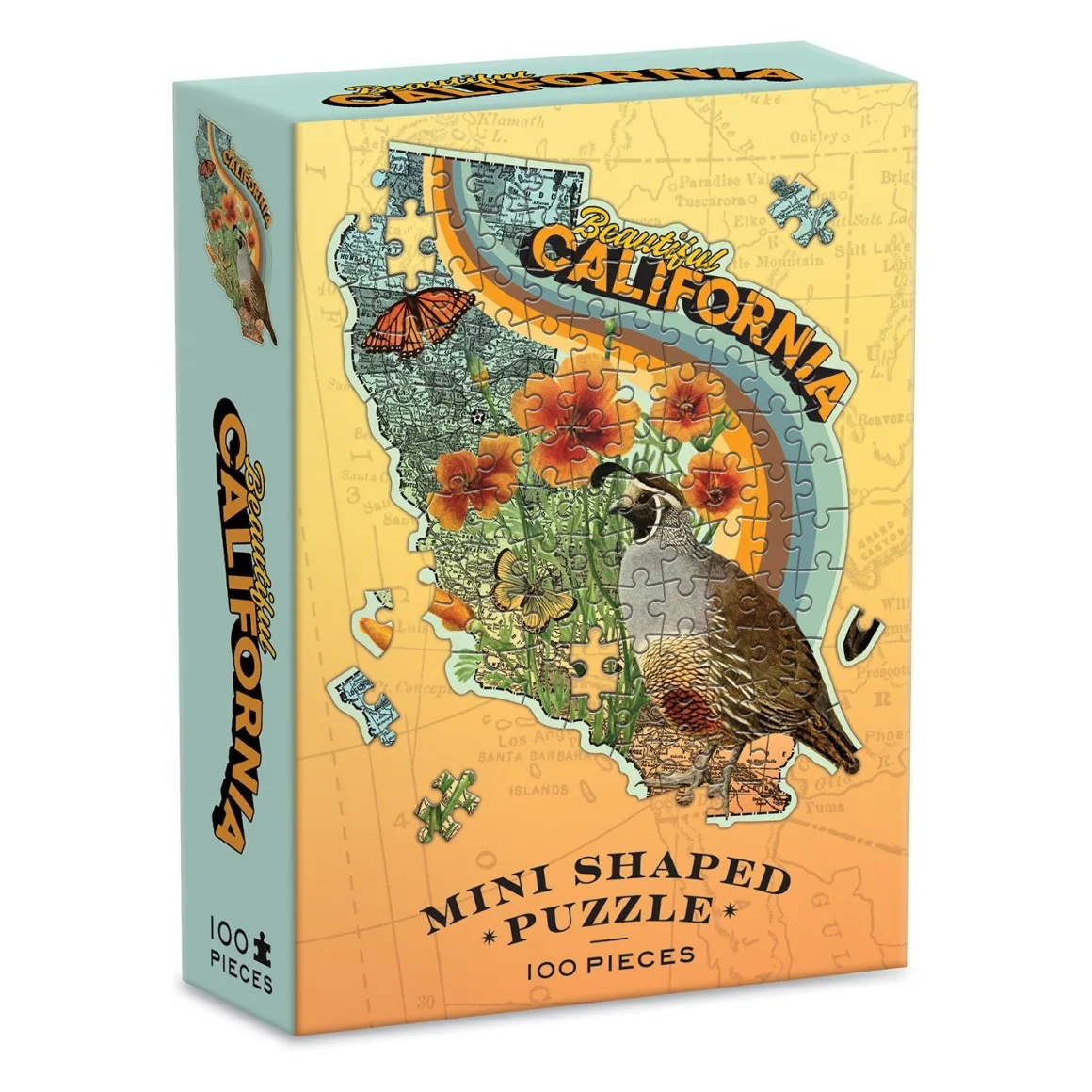 Wendy Gold California 100 Piece Mini Shaped Jigsaw Puzzle