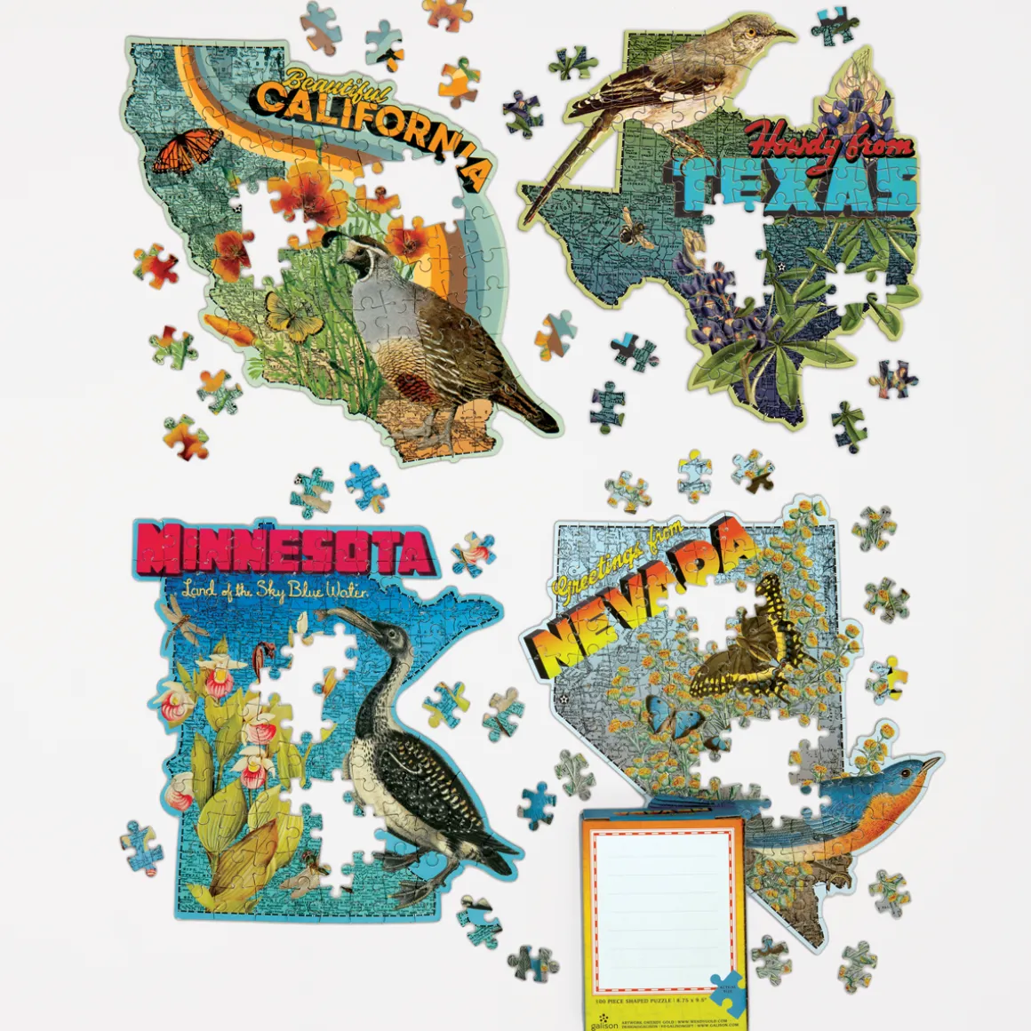 Wendy Gold California 100 Piece Mini Shaped Jigsaw Puzzle