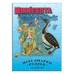 Wendy Gold Minnesota 100 Piece Mini Shaped Jigsaw Puzzle