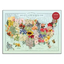 Wendy Gold USA State Flowers 1000 Piece Jigsaw Puzzle