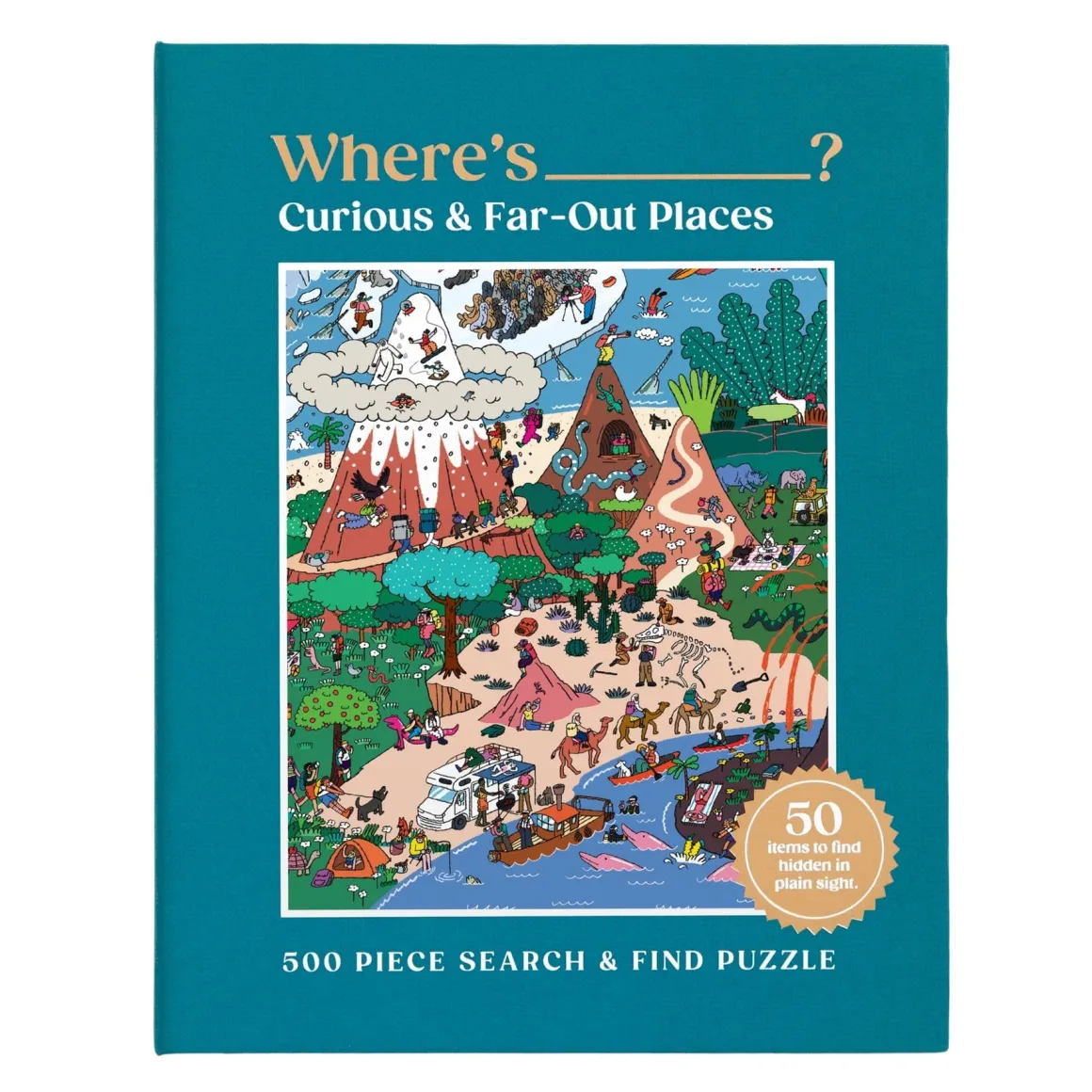 Where's ________? Curious and Far Out Places 500 Piece Search and Find Puzzle
