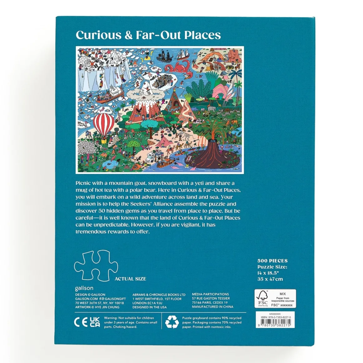 Where's ________? Curious and Far Out Places 500 Piece Search and Find Puzzle