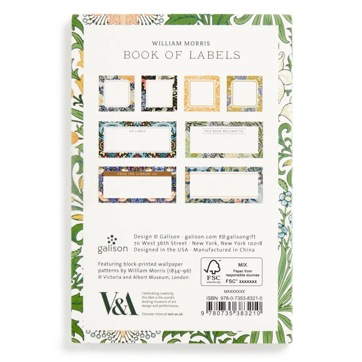 William Morris Book of Labels