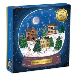 Winter Snow Globe 500 Piece Foil Jigsaw Puzzle