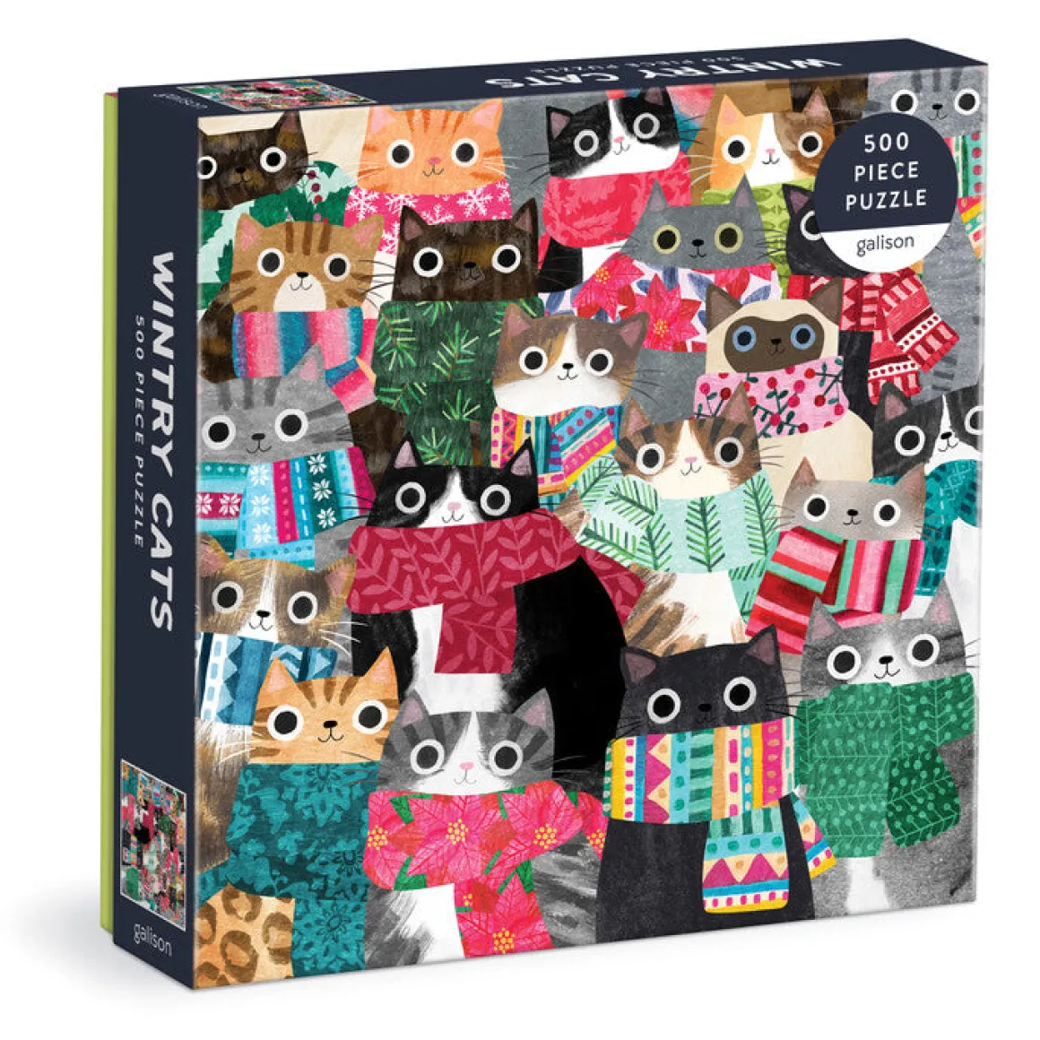 Wintry Cats 500 Piece Puzzle