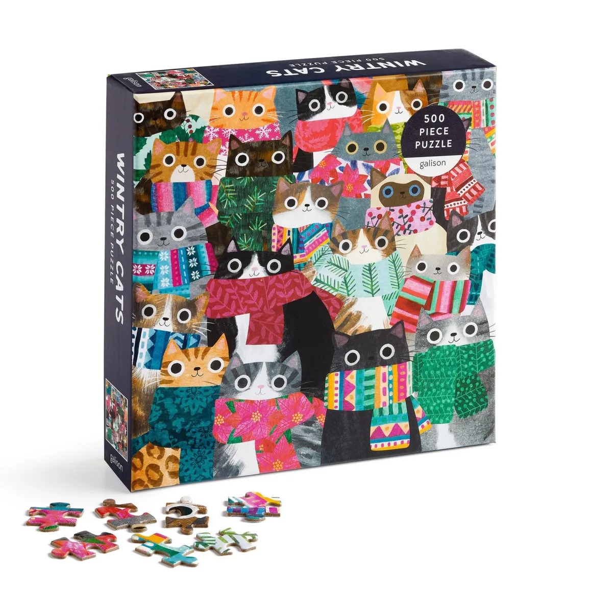 Wintry Cats 500 Piece Puzzle