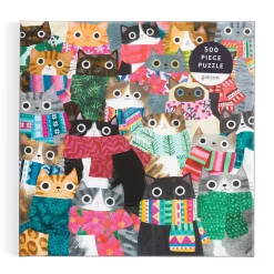 Wintry Cats 500 Piece Puzzle