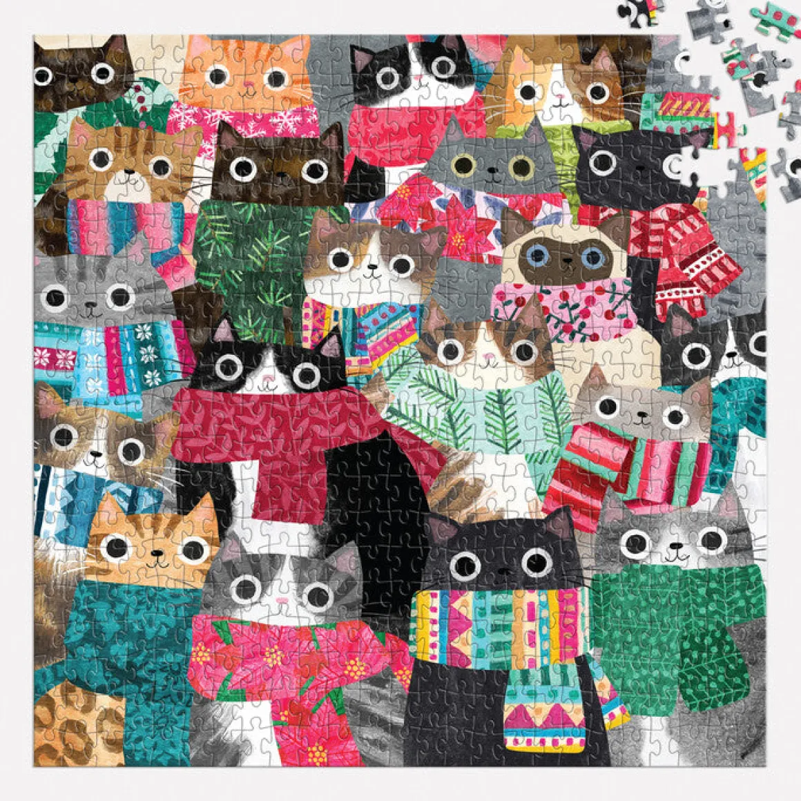 Wintry Cats 500 Piece Puzzle