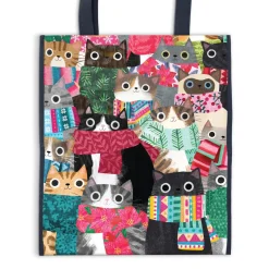 Wintry Cats Reusable Shopping Bag