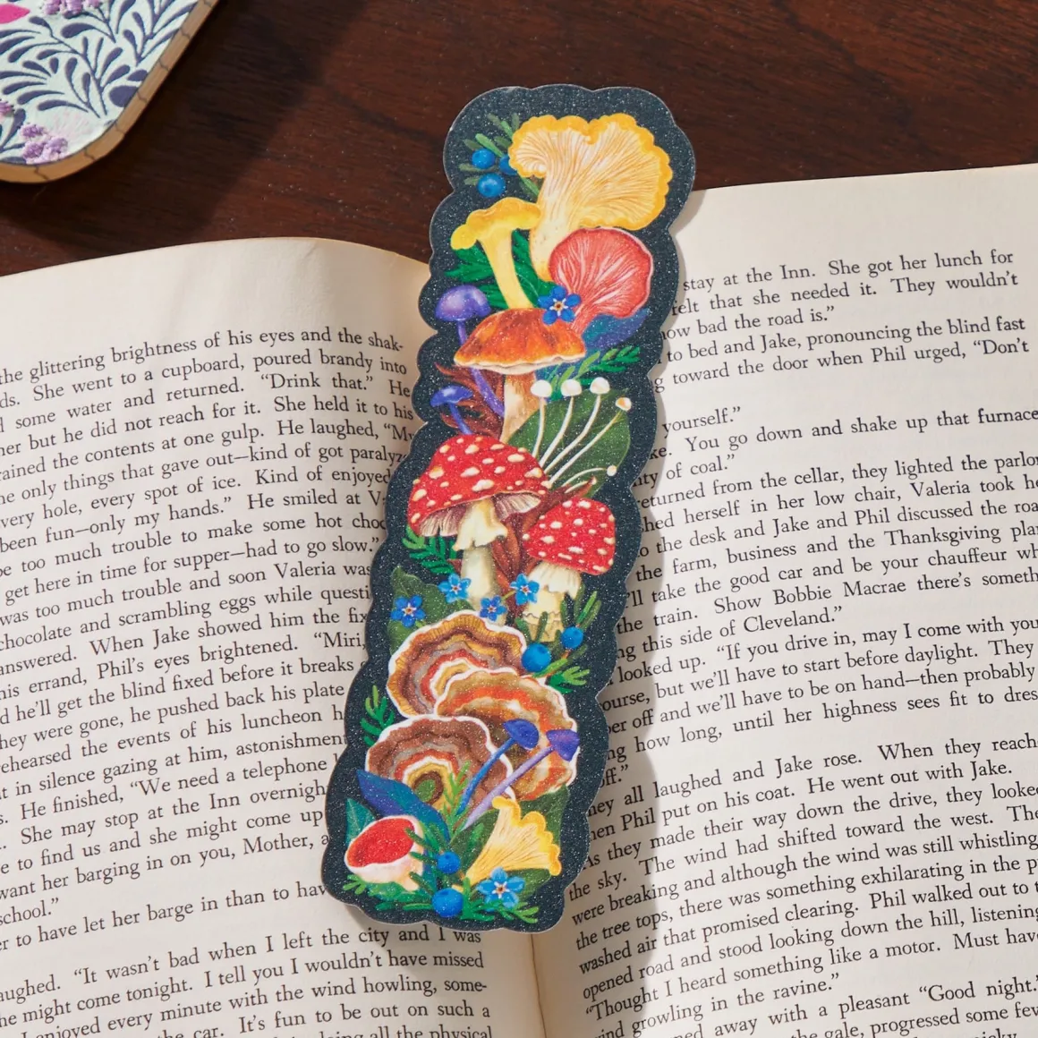 World of Mushrooms Paper Bookmark