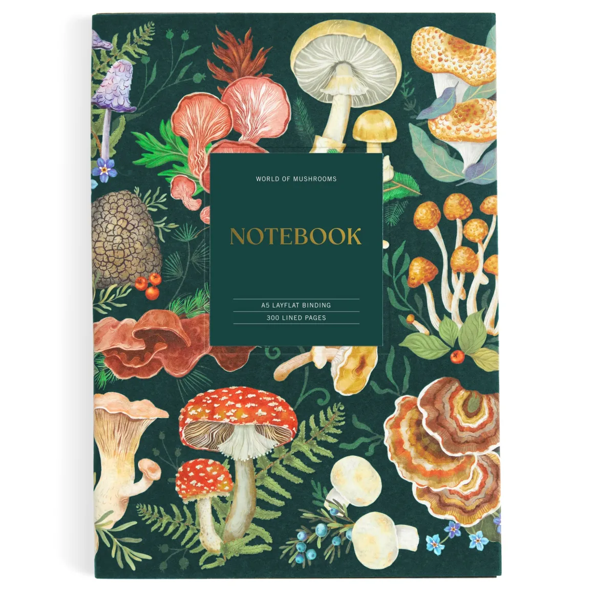 World of Mushrooms Premium A5 Notebook