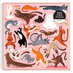 Yoga for Cats 500 Piece Jigsaw Puzzle