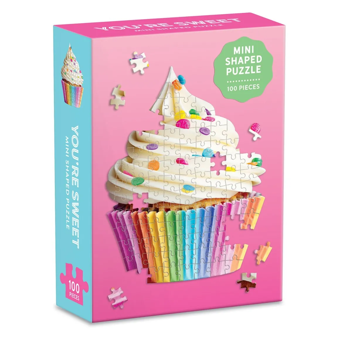 You're Sweet Cupcake 100 Piece Mini Shaped Jigsaw Puzzle