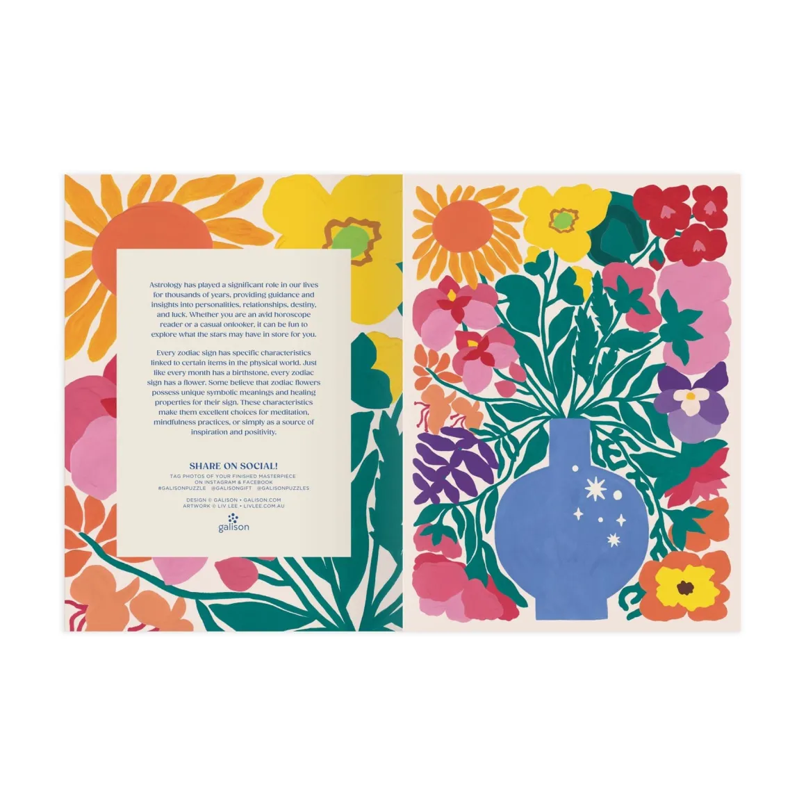 Zodiac Flowers 1000 Piece Puzzle