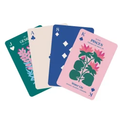 Zodiac Flowers Playing Card Set